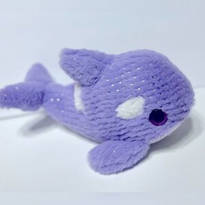 Kelly Toys Purple and White Whale Plush 3/$25